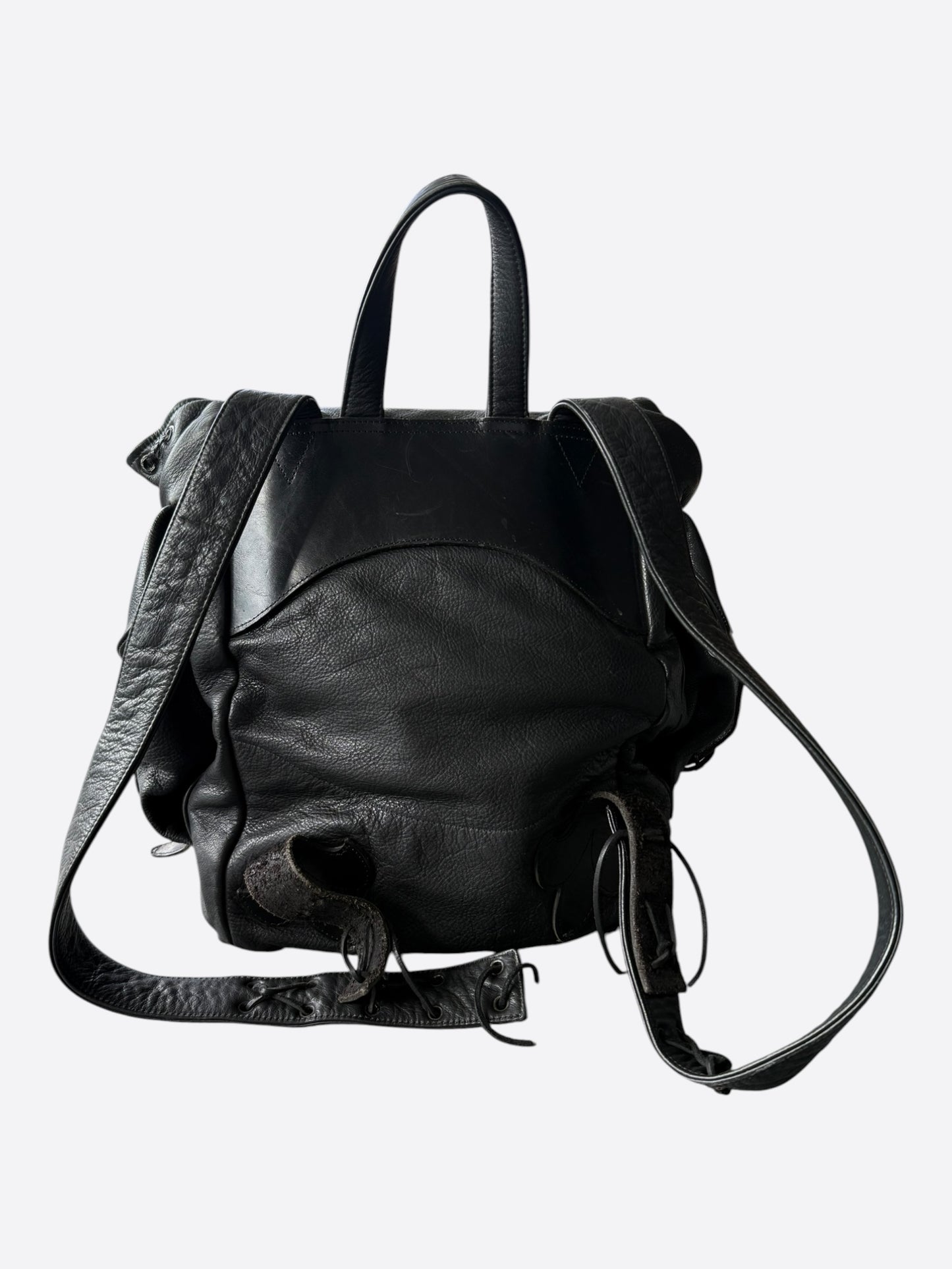 Chrome Hearts Black Filigree Cross Gunslinger Backpack