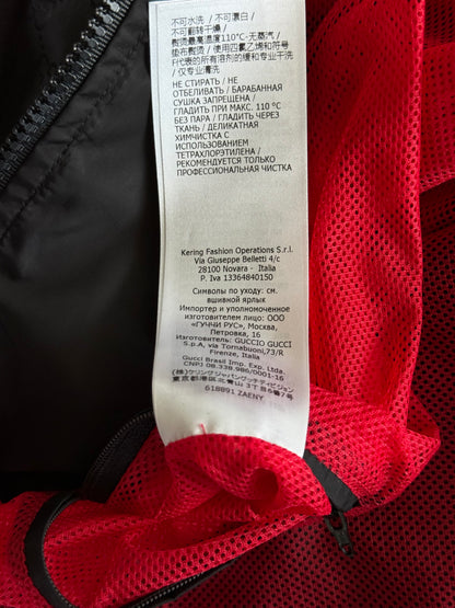 Gucci Black & Multicolor GG Monogram Striped Windbreaker