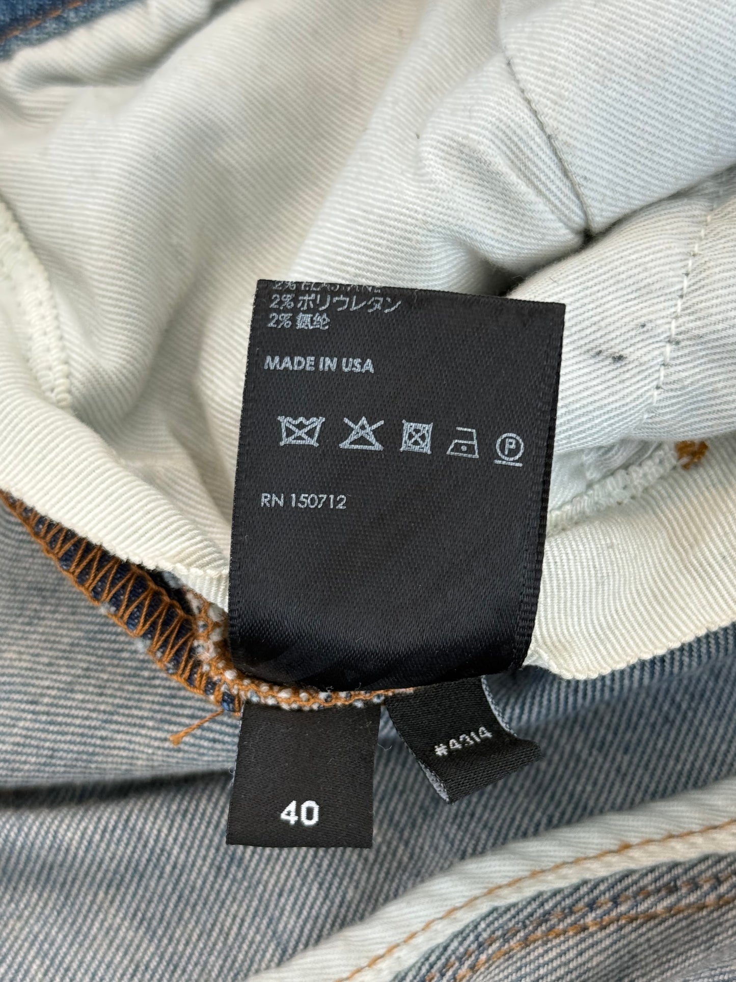 Amiri River Indigo Stack Jeans