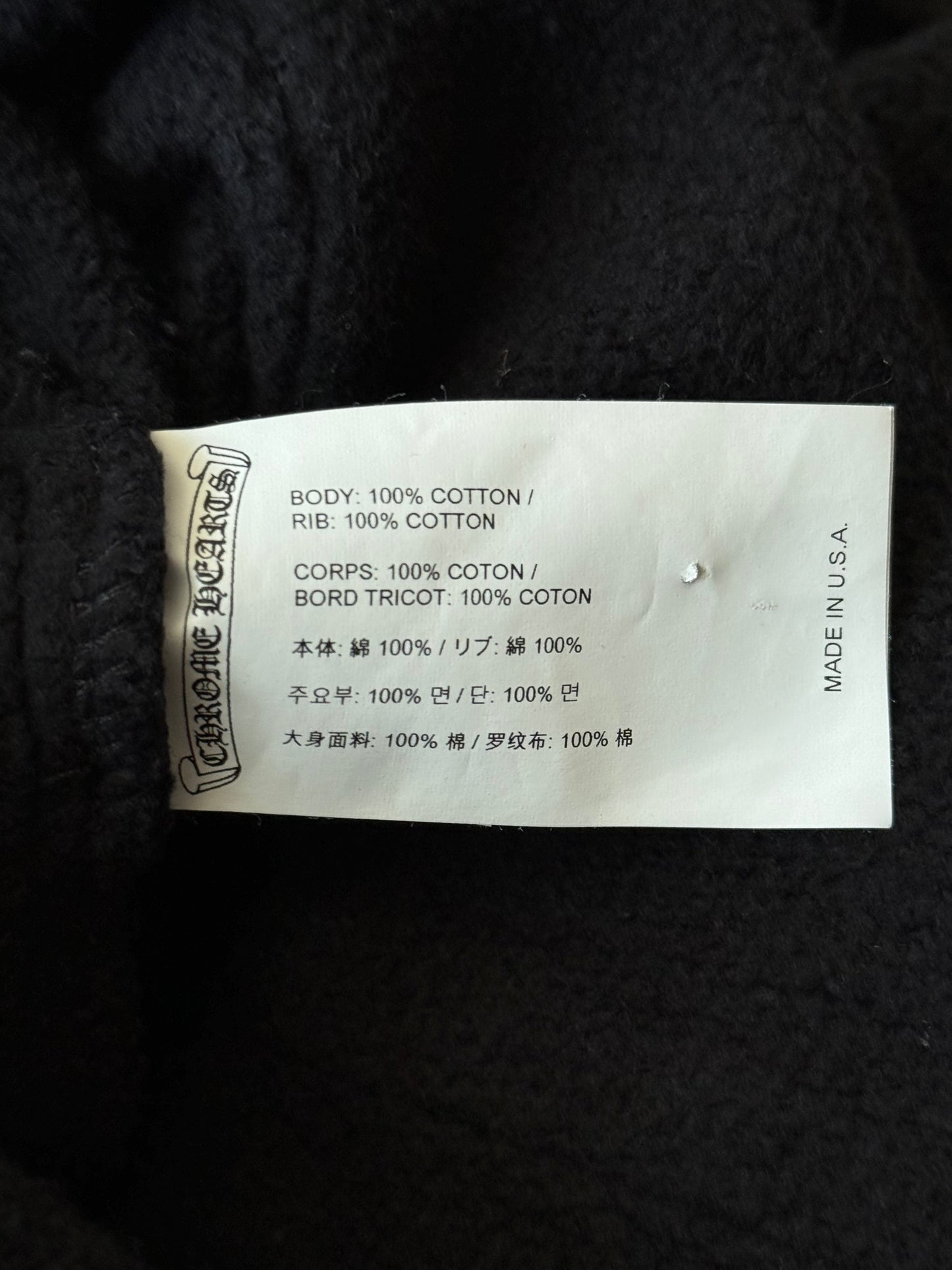 Chrome Hearts Black & White Embroidered Slo Ride Sweatpants