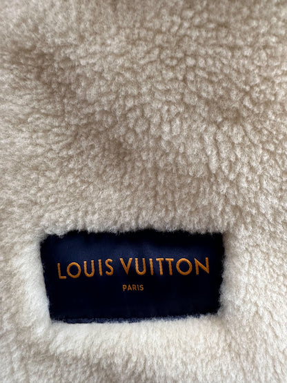 Louis Vuitton Brown Monogram Shearling Jacket