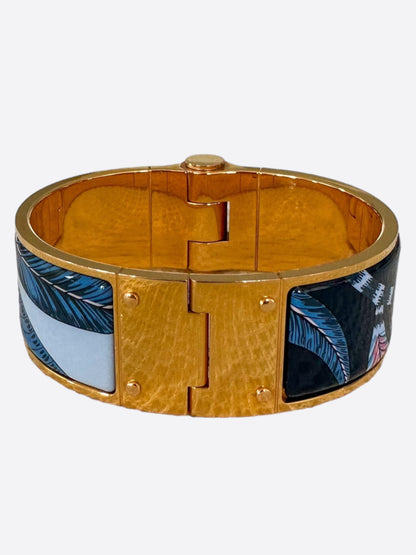 Hermes Gold Savana Hinge Bracelet