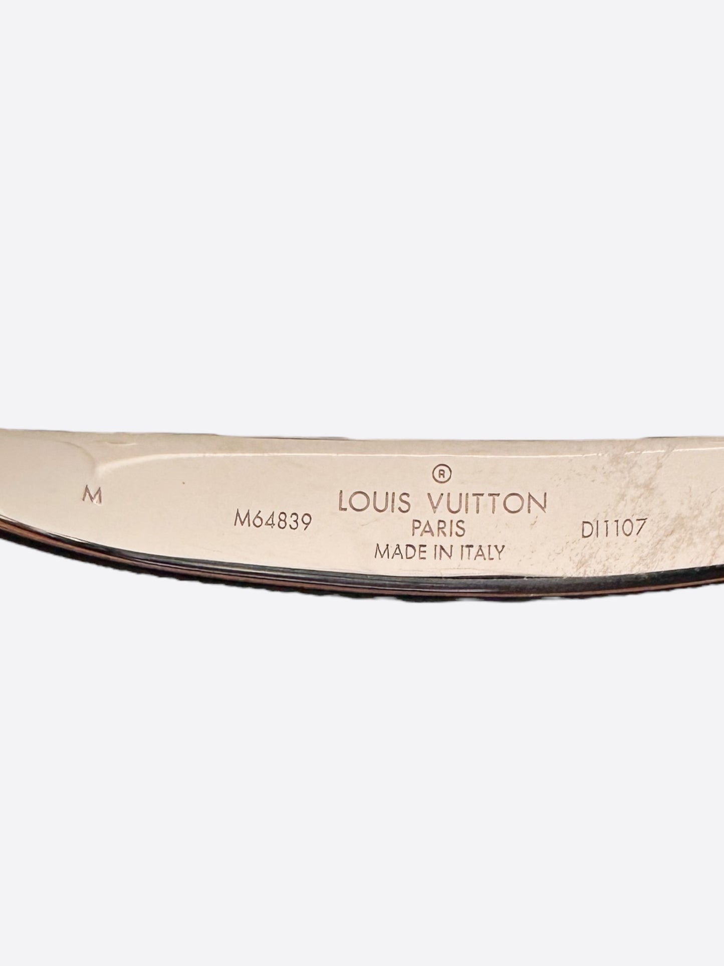 Louis Vuitton Palladium Silver Monogram Jonc Bracelet