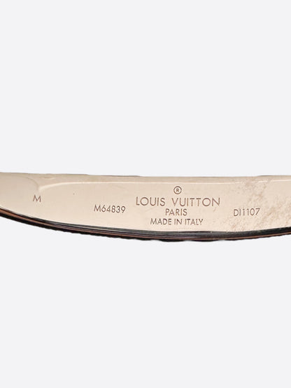 Louis Vuitton Palladium Silver Monogram Jonc Bracelet