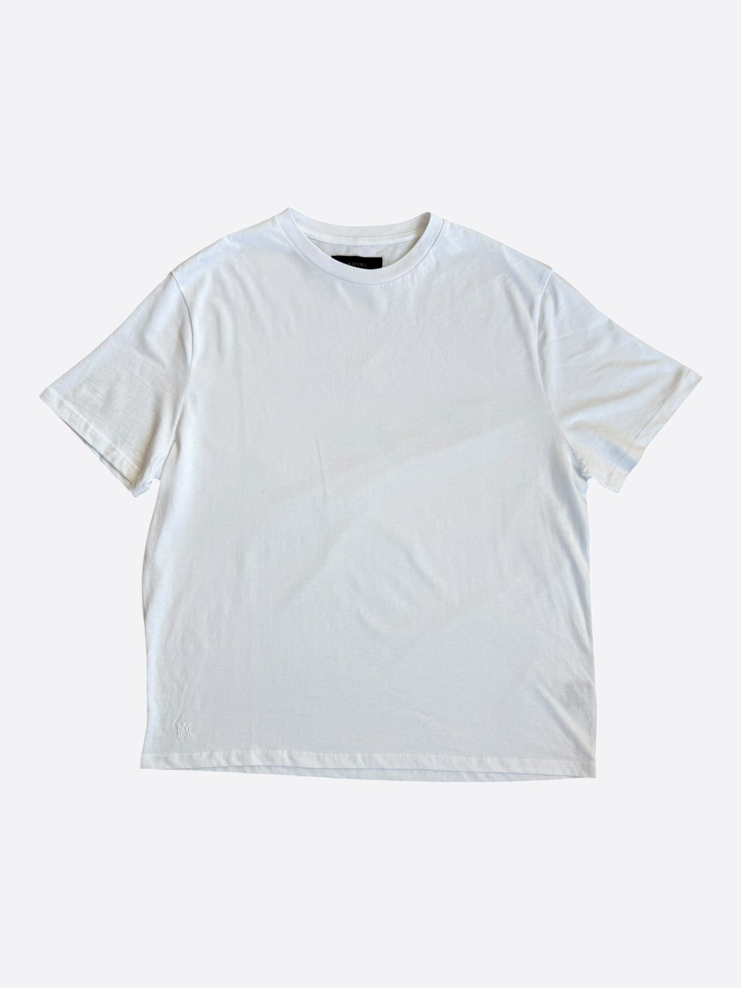 Amiri White Mini MA Logo Embroidered T-Shirt