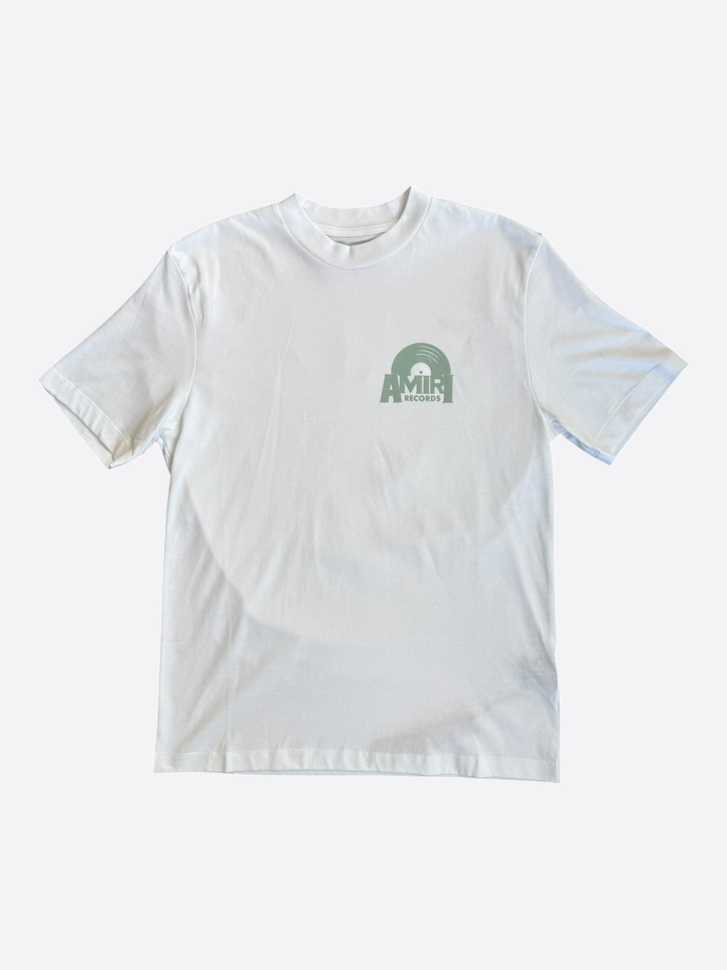 Amiri White & Green Records Logo T-Shirt