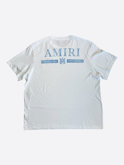 Amiri White & Blue Watercolor MA Bar Logo T-Shirt