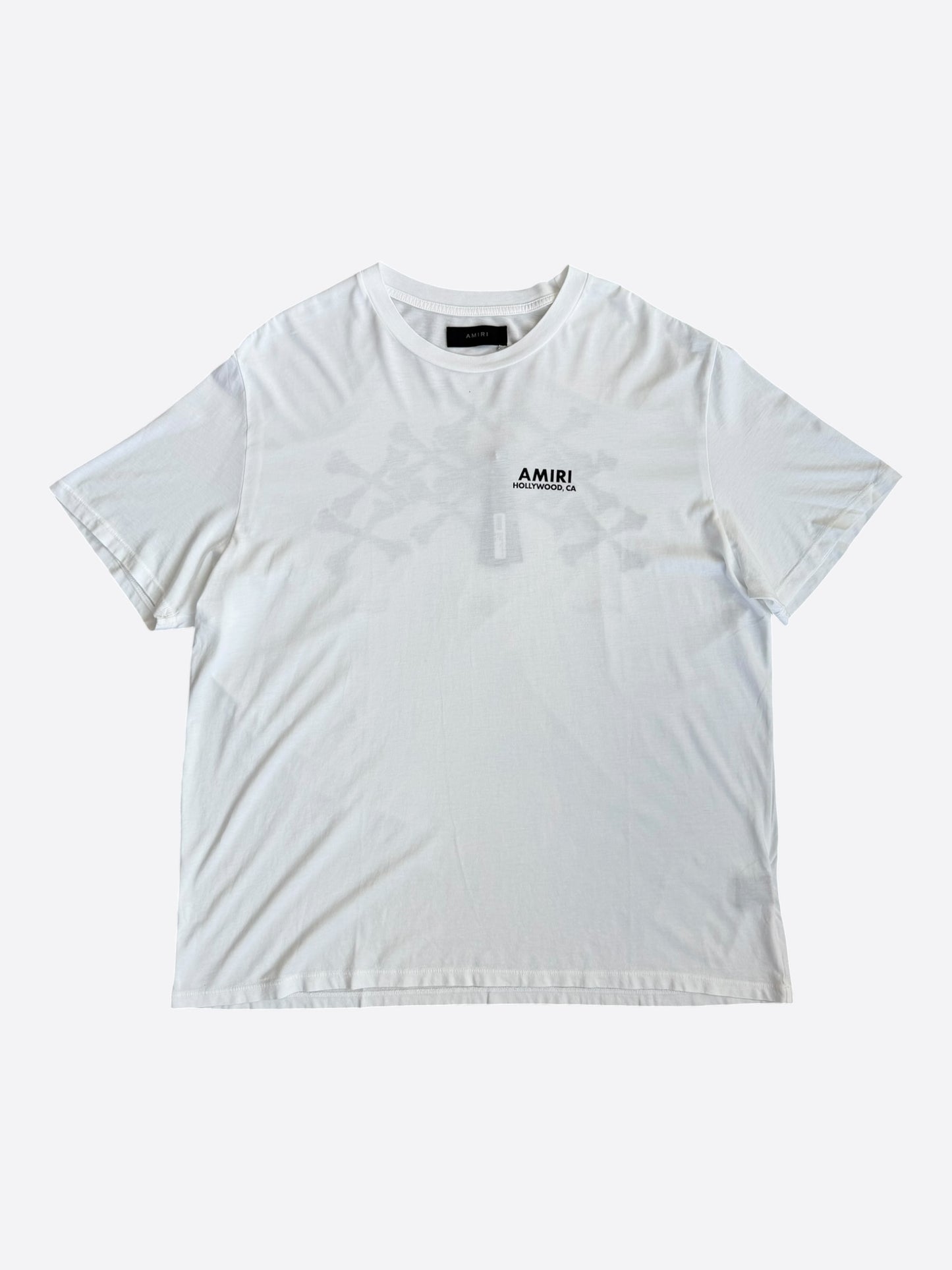 Amiri White & Black Los Angeles Exclusive Bones T-Shirt