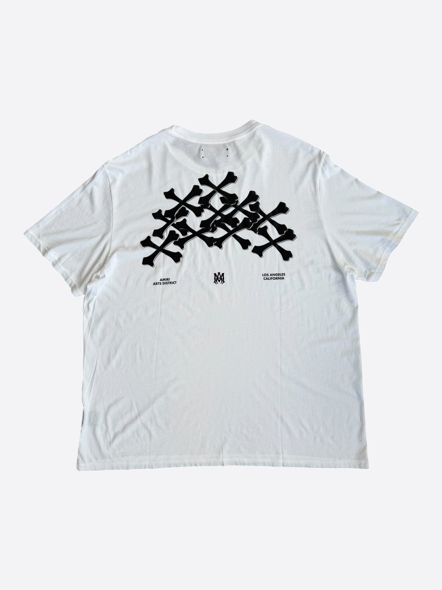 Amiri White & Black Los Angeles Exclusive Bones T-Shirt