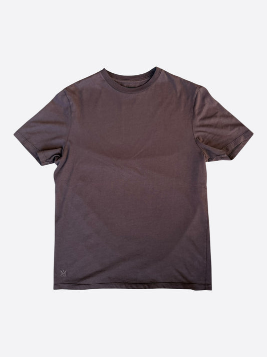 Amiri Brown Mini MA Logo Embroidered T-Shirt