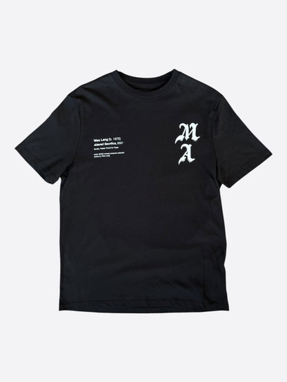 Amiri Wes Lang Black & White Checkered Skull T-Shirt