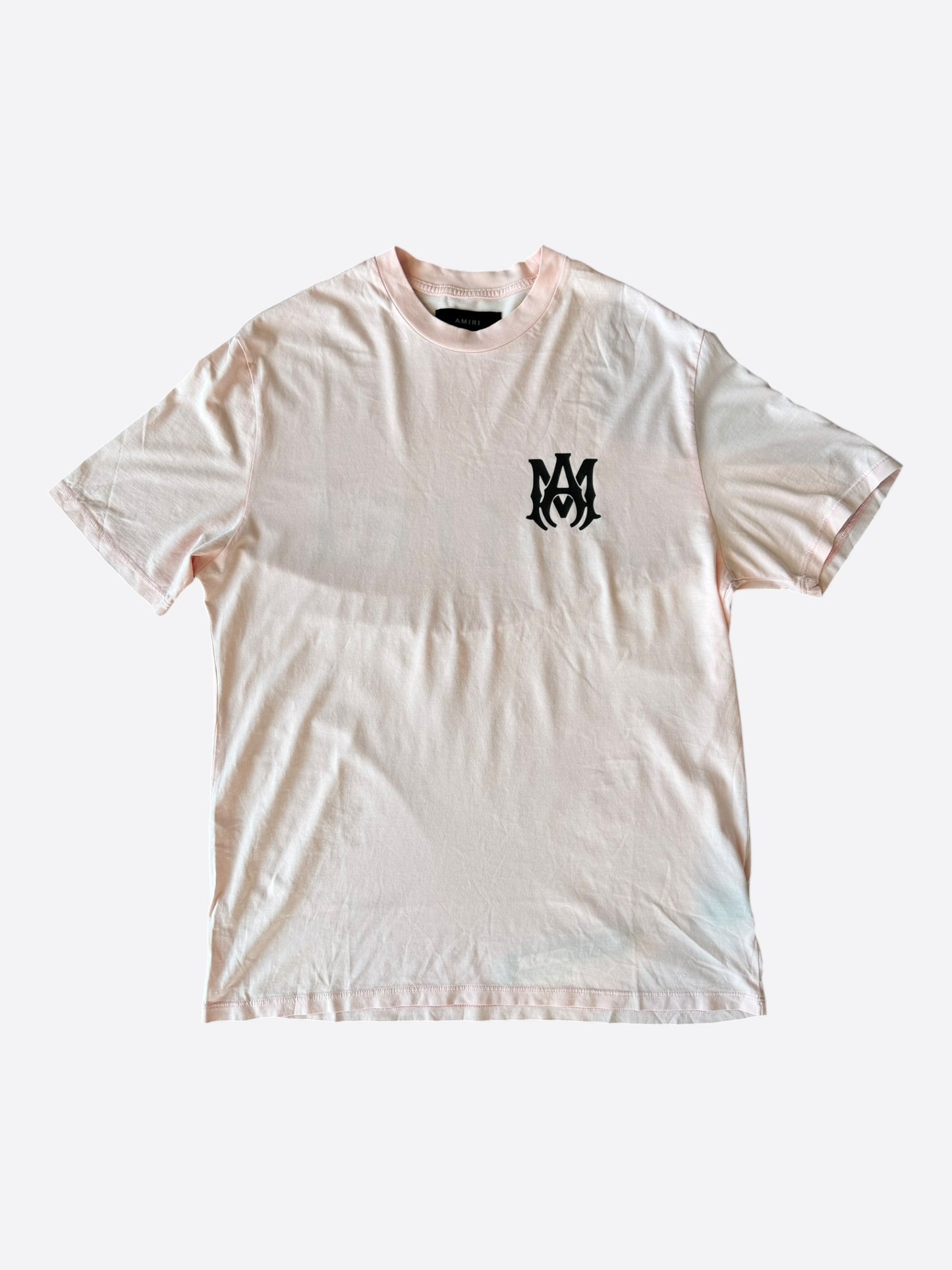 Amiri Pink & Black MA Core Logo T-Shirt