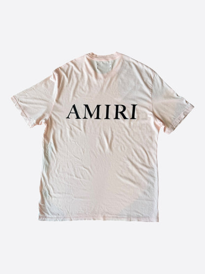 Amiri Pink & Black MA Core Logo T-Shirt
