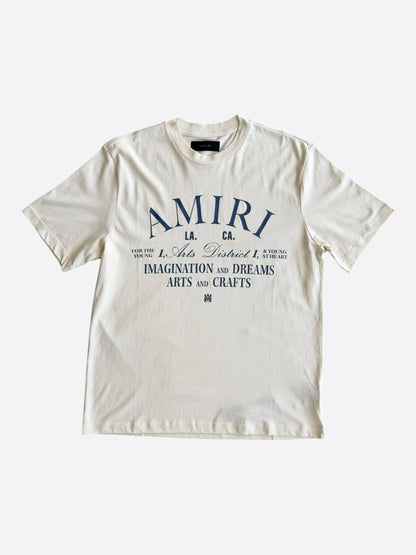Amiri White & Navy Arts District T-Shirt