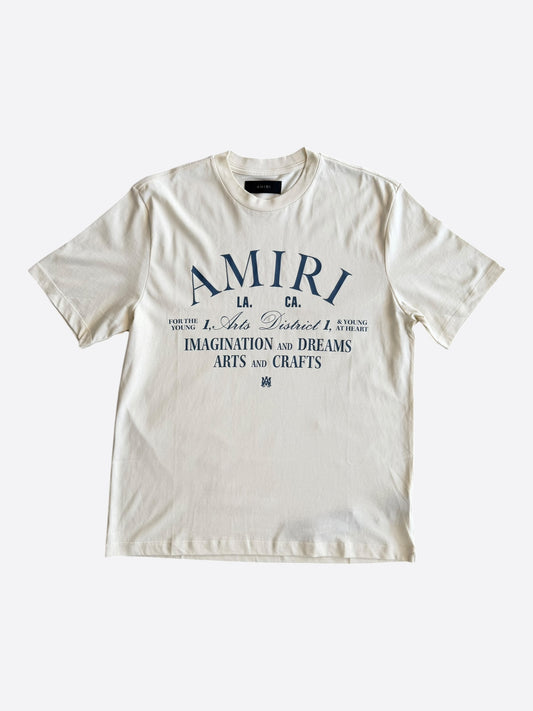 Amiri White & Navy Arts District T-Shirt