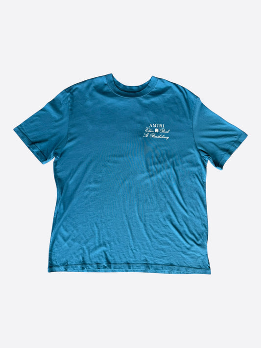 Amiri Eden Rock Blue & White St. Barthelemy T-Shirt