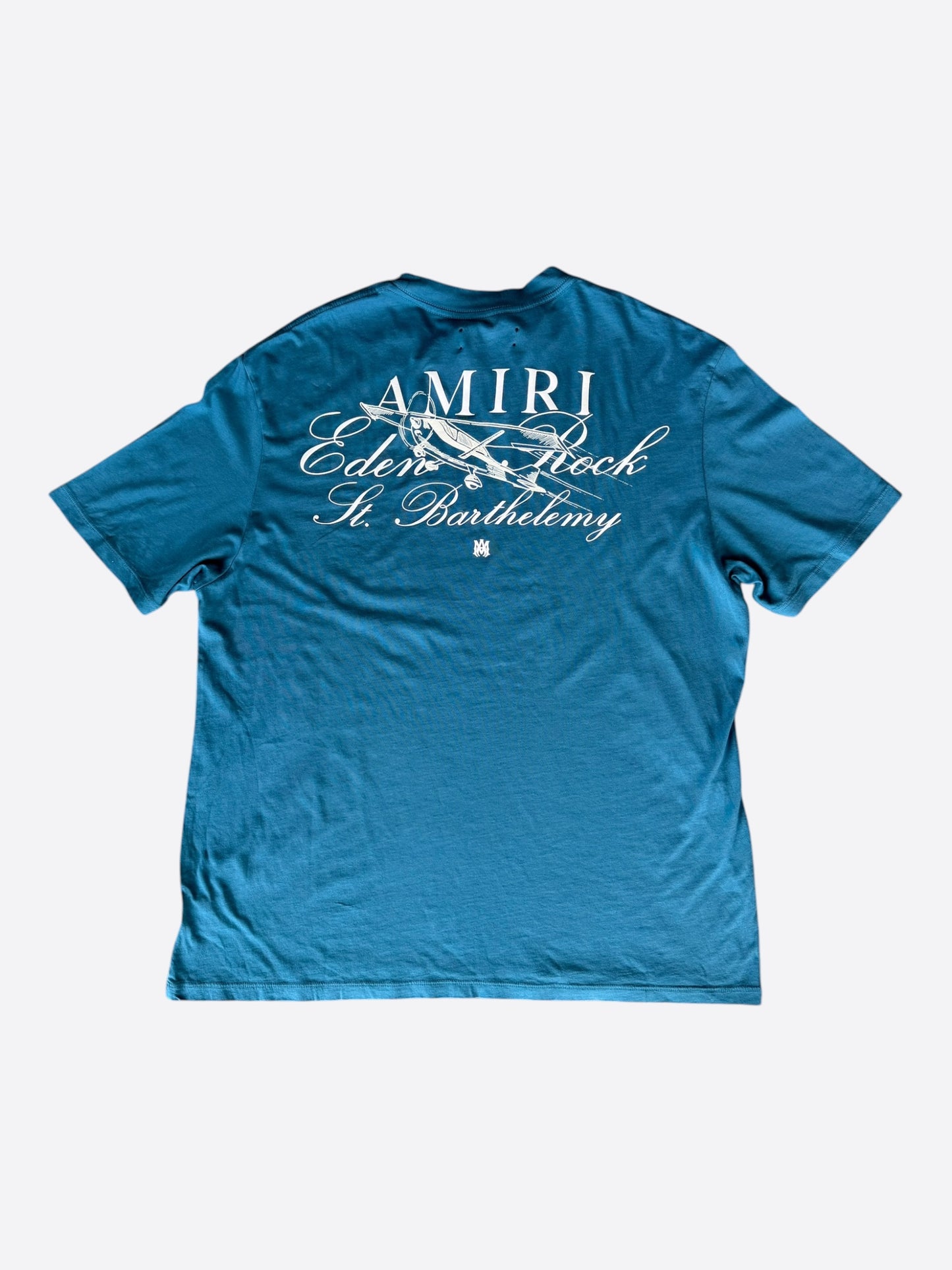 Amiri Eden Rock Blue & White St. Barthelemy T-Shirt