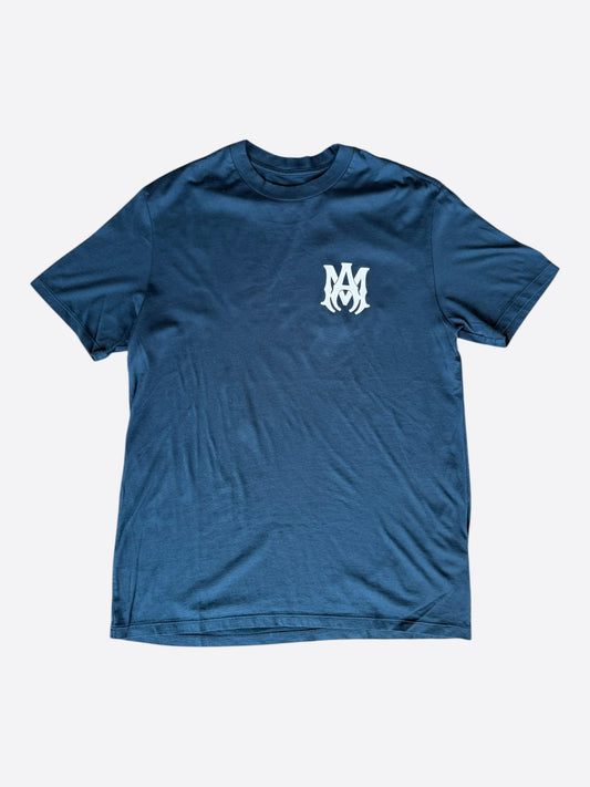 Amiri Blue & White MA Core Logo T-Shirt