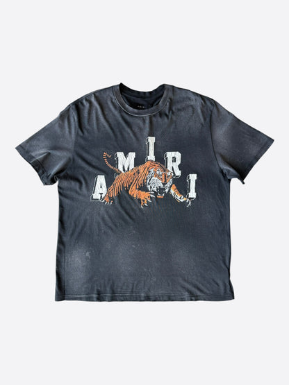 Amiri Black & White Tiger Logo T-Shirt