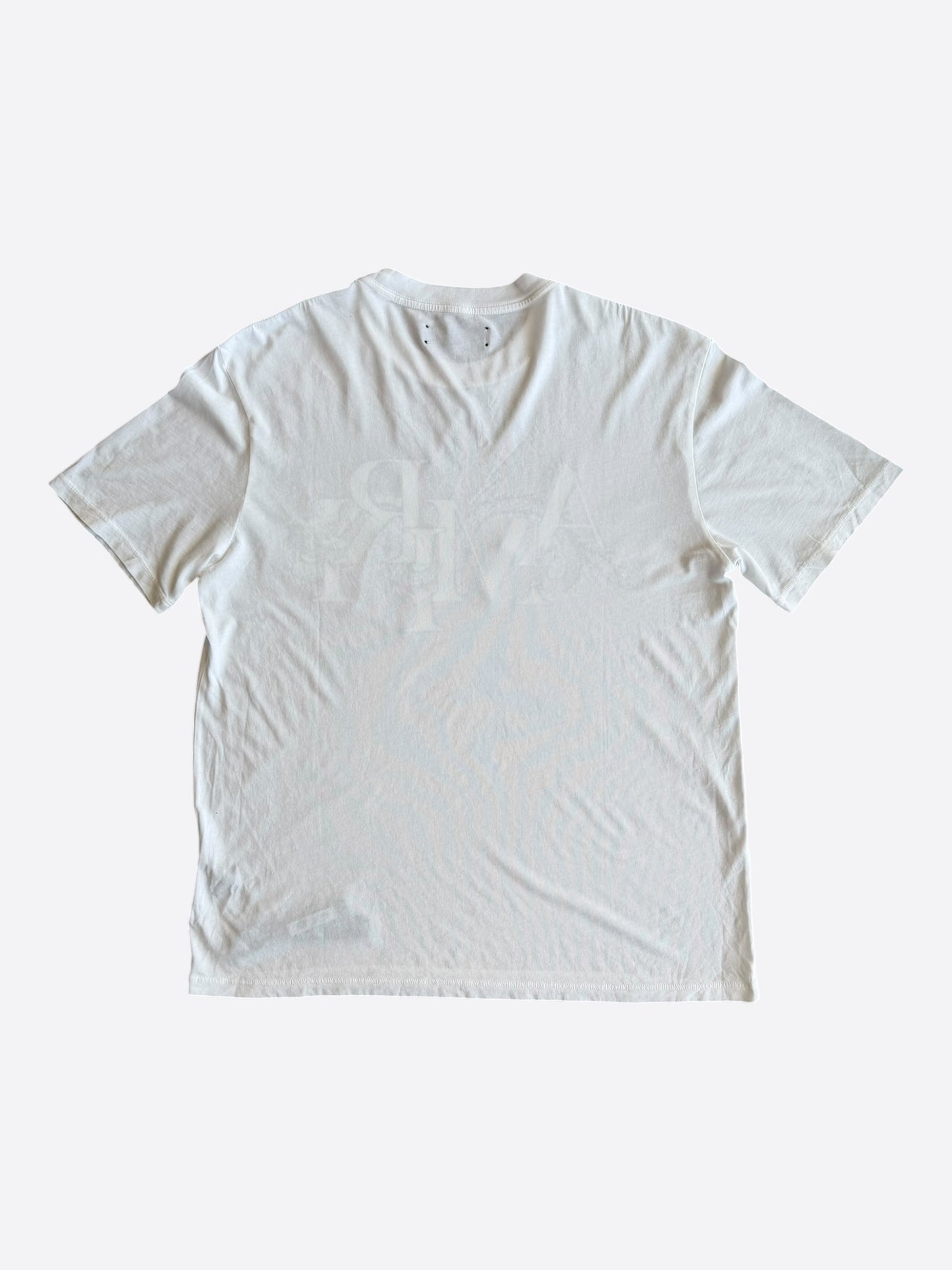 Amiri White & Blue Dragon Logo T-Shirt
