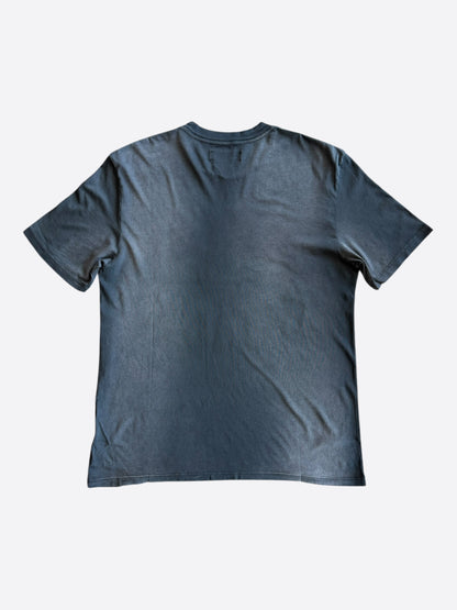 Amiri Faded Black & Yellow Track Logo T-Shirt