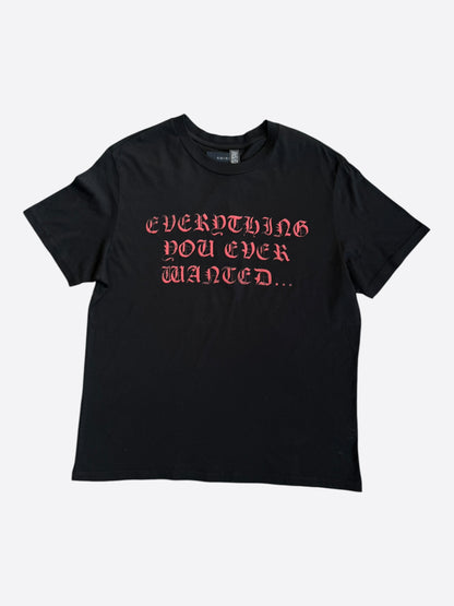 Amiri Wes Lang Black & Red Everything T-Shirt