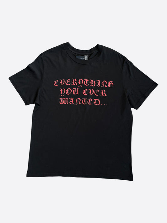 Amiri Wes Lang Black & Red Everything T-Shirt