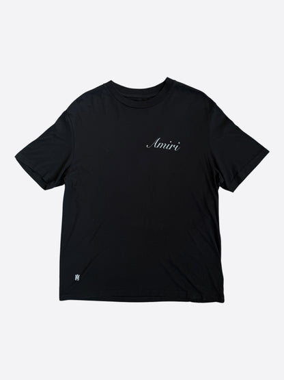 Amiri Black & White Script Logo T-Shirt