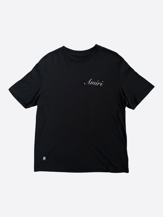 Amiri Black & White Script Logo T-Shirt