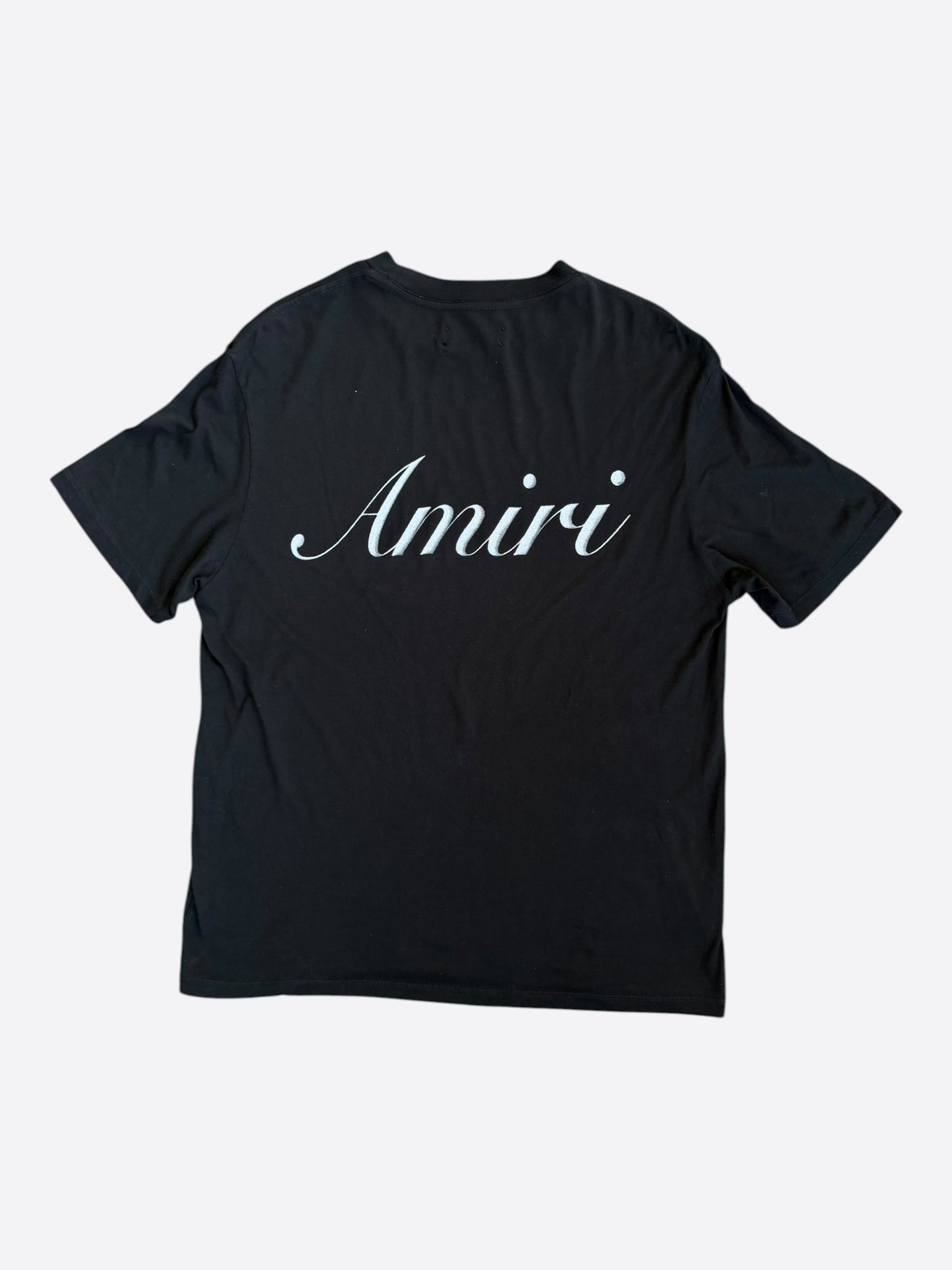 Amiri Black & White Script Logo T-Shirt