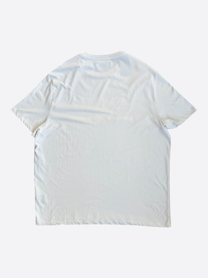 Amiri Cream & White MA Bar Logo T-Shirt