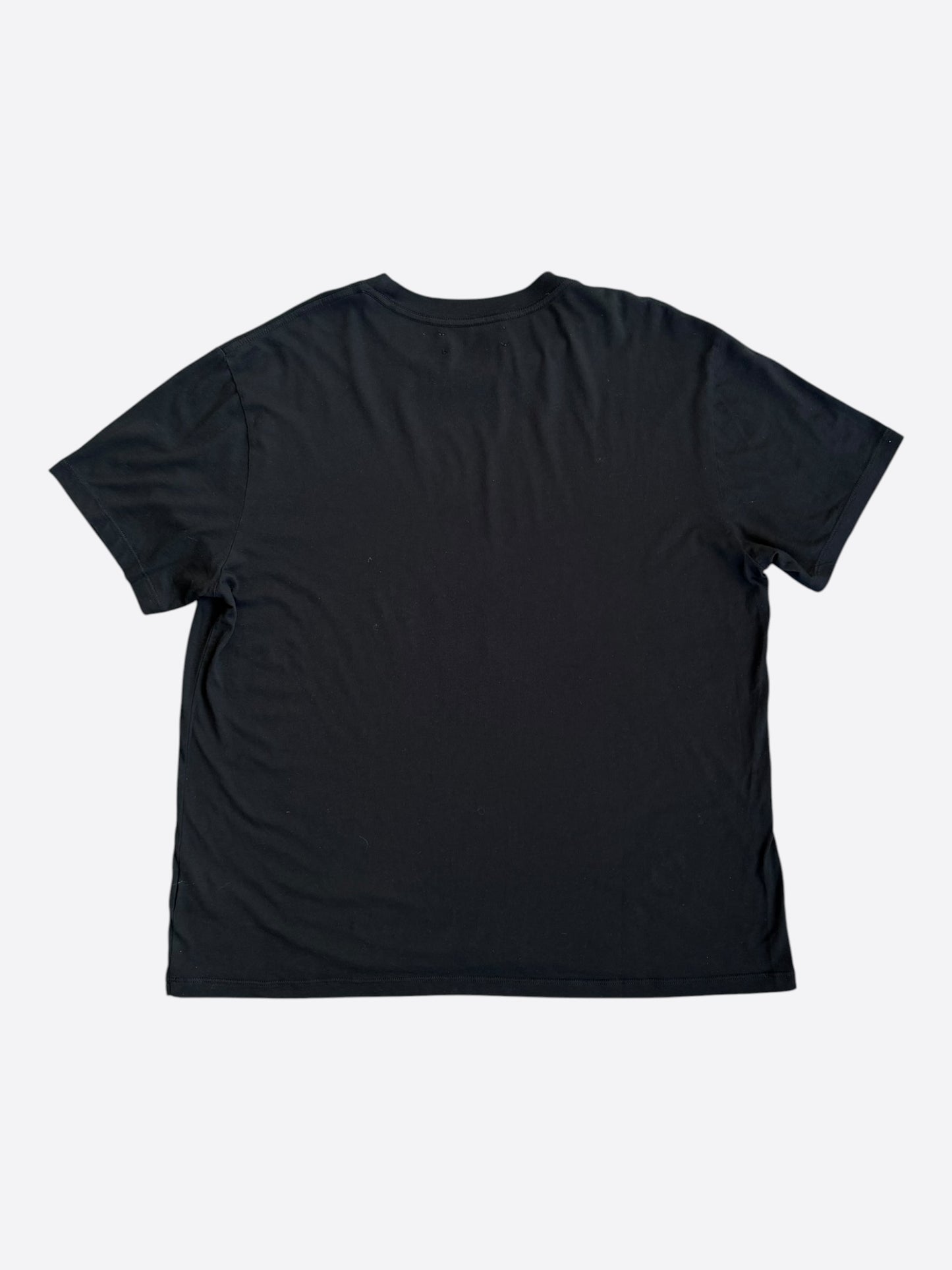 Amiri Playboy Black & Rainbow Bunny Logo T-Shirt