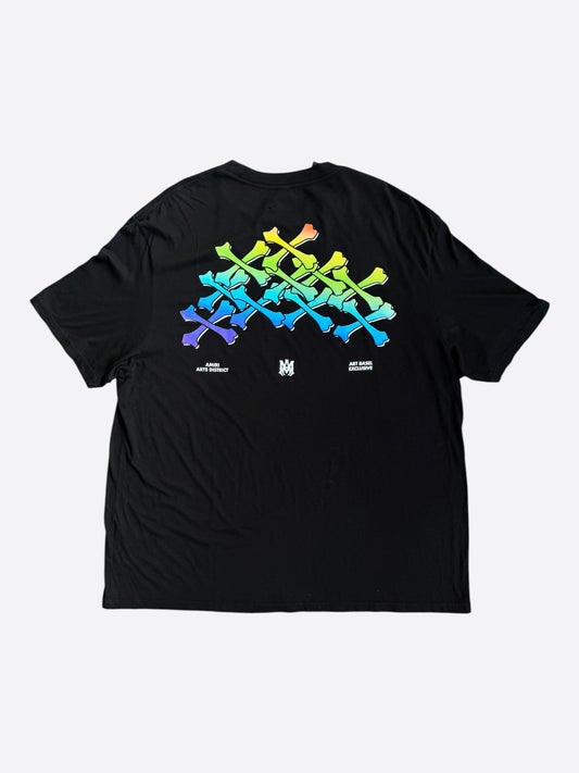 Amiri Black Gradient Bones T-Shirt