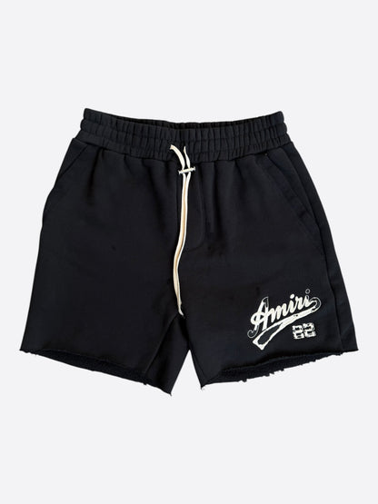 Amiri Black & White 22 Logo Shorts