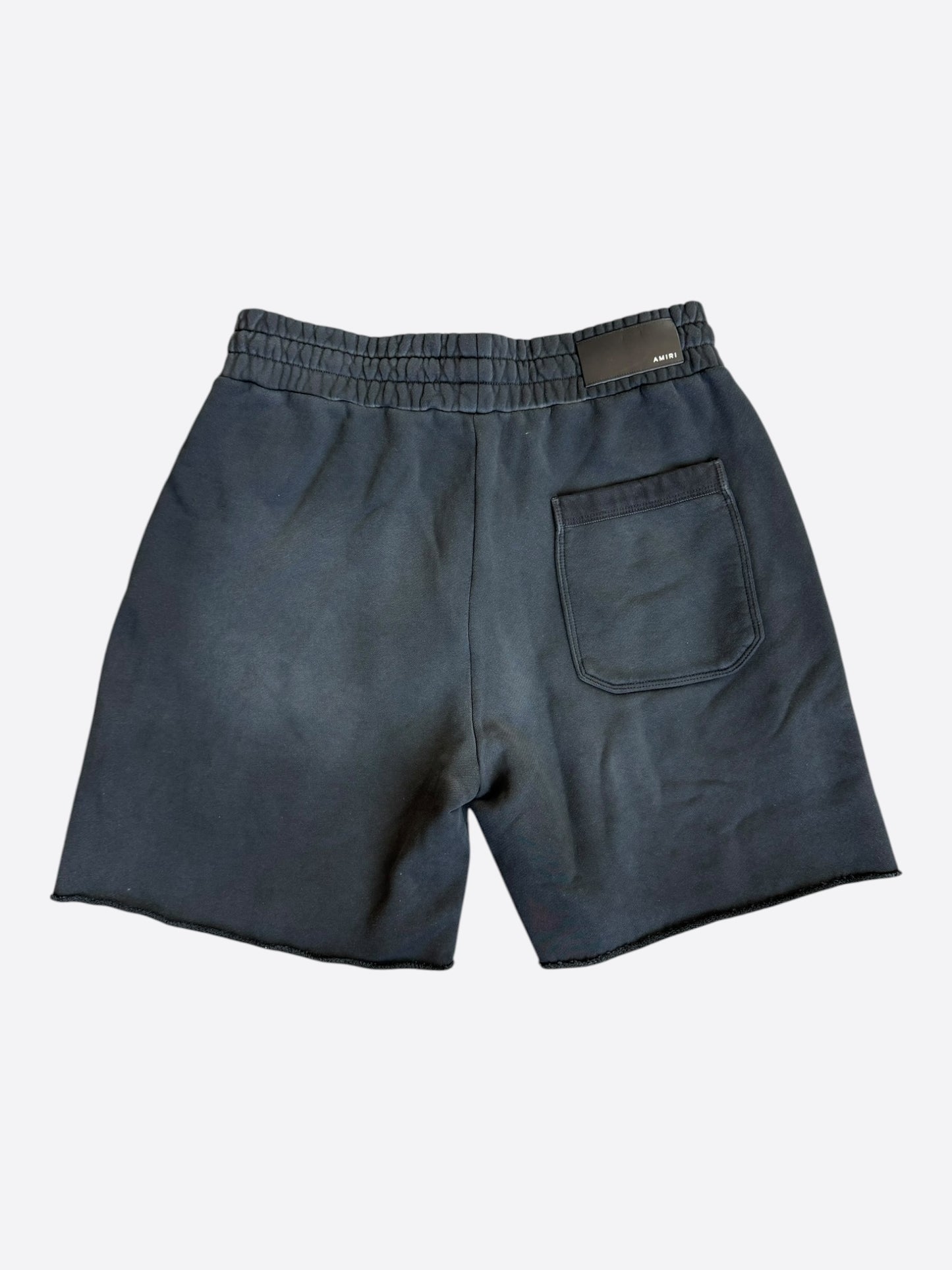 Amiri Black & Yellow Track Logo Shorts