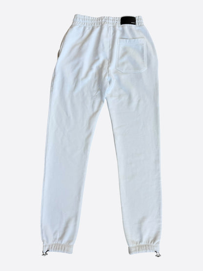 Amiri White & Black MA Core Logo Sweatpants