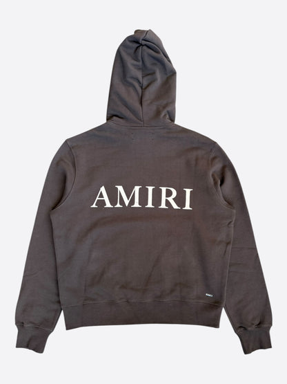 Amiri Brown Puff MA Logo Hoodie