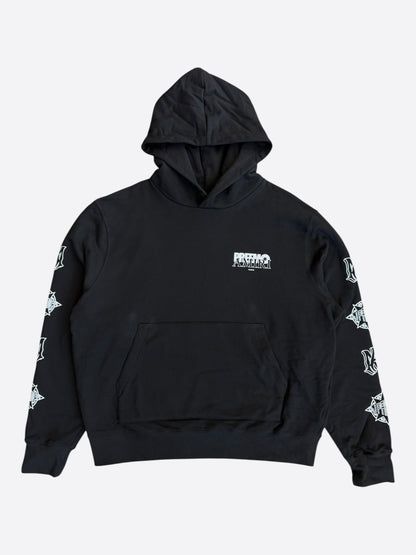 Amiri Black & White Preemo Logo Hoodie