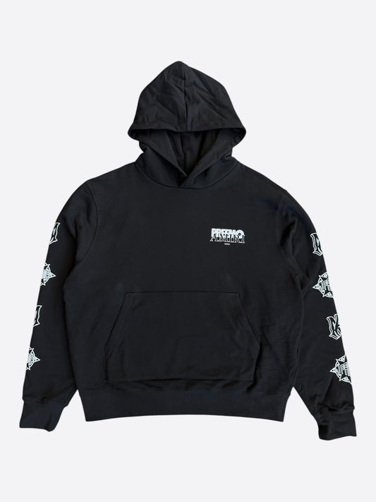 Amiri Black & White Preemo Logo Hoodie