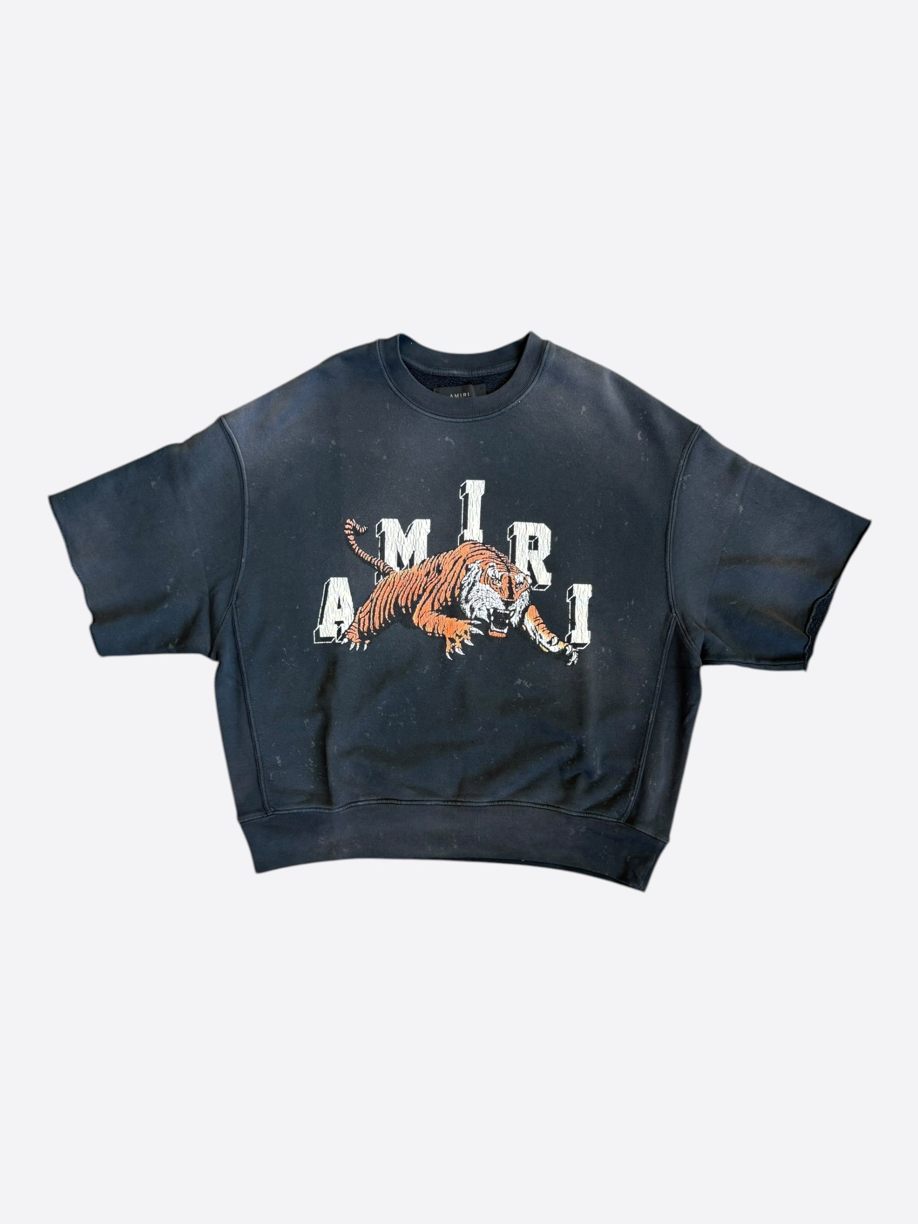 Amiri Black & White Tiger Logo Sweater T-Shirt – Savonches