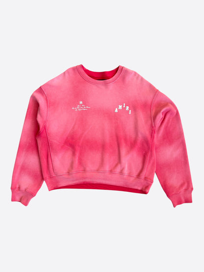 Amiri Vintage Red & White Collegiate Logo Sweater