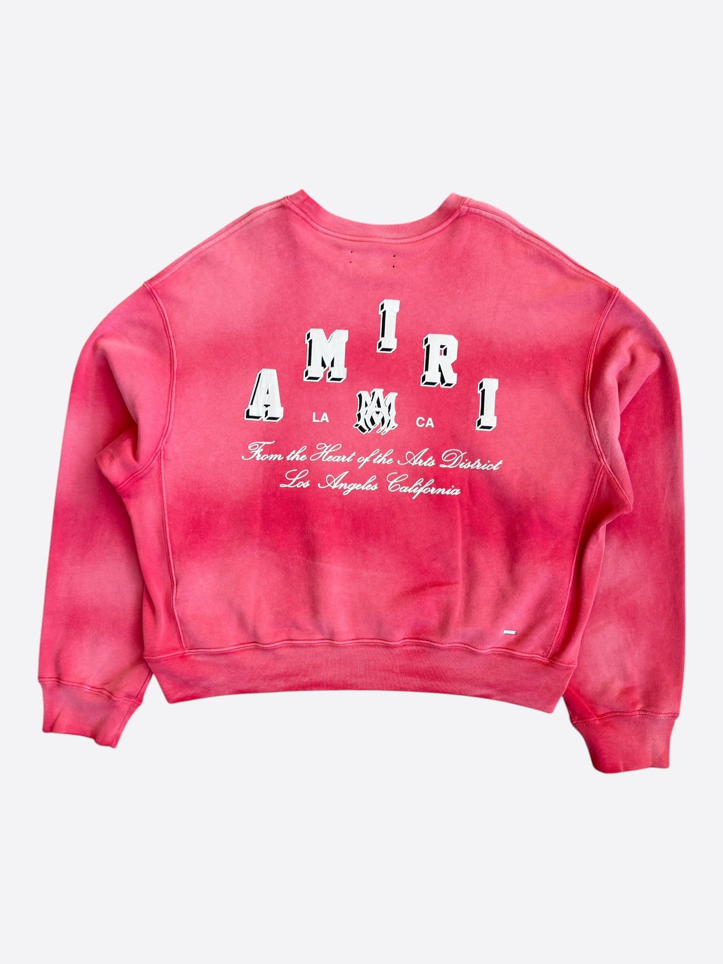 Amiri Vintage Red & White Collegiate Logo Sweater