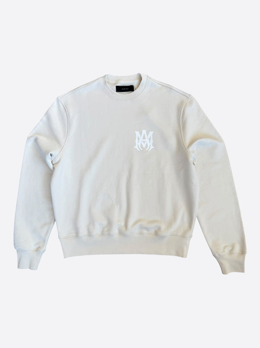 Amiri Beige MA Core Logo Sweater