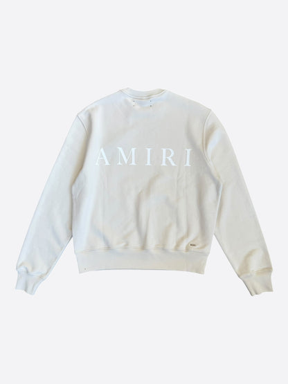 Amiri Beige MA Core Logo Sweater