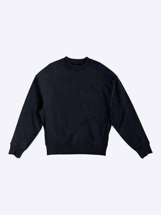 Amiri Black Embroidered Core Logo Sweater