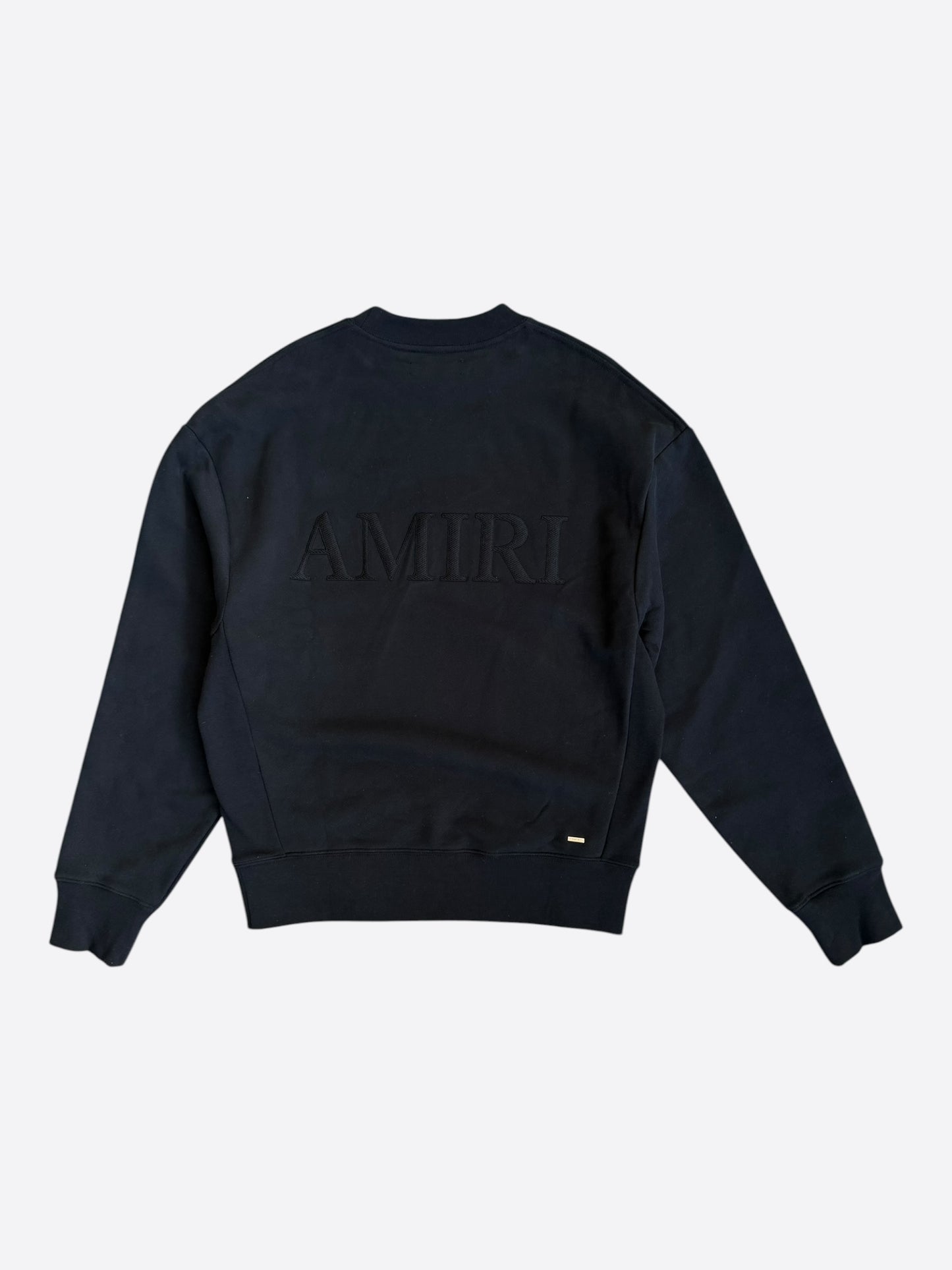 Amiri Black Embroidered Core Logo Sweater
