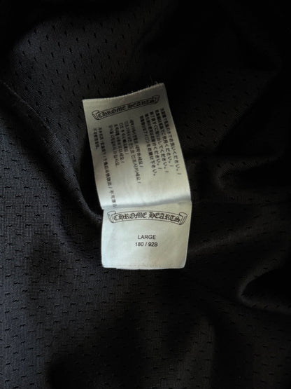 Chrome Hearts Black & White Logo Mesh Shorts