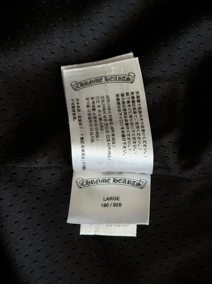 Chrome Hearts Black & White Logo Mesh Shorts