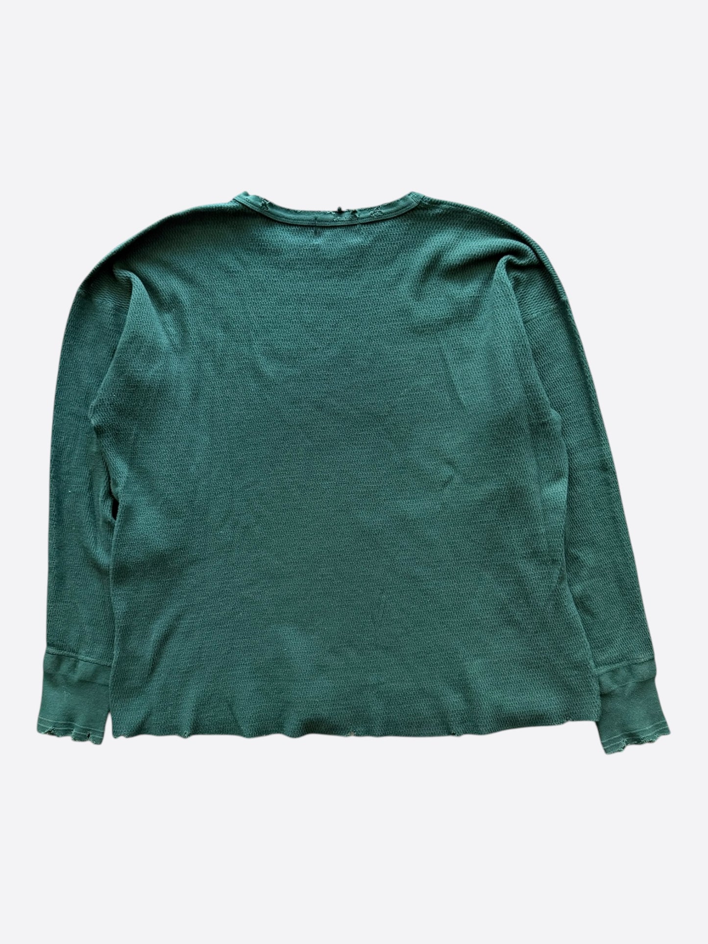 Enfants Riches Deprimes Green & White Classic Logo Thermal Longsleeve T-Shirt