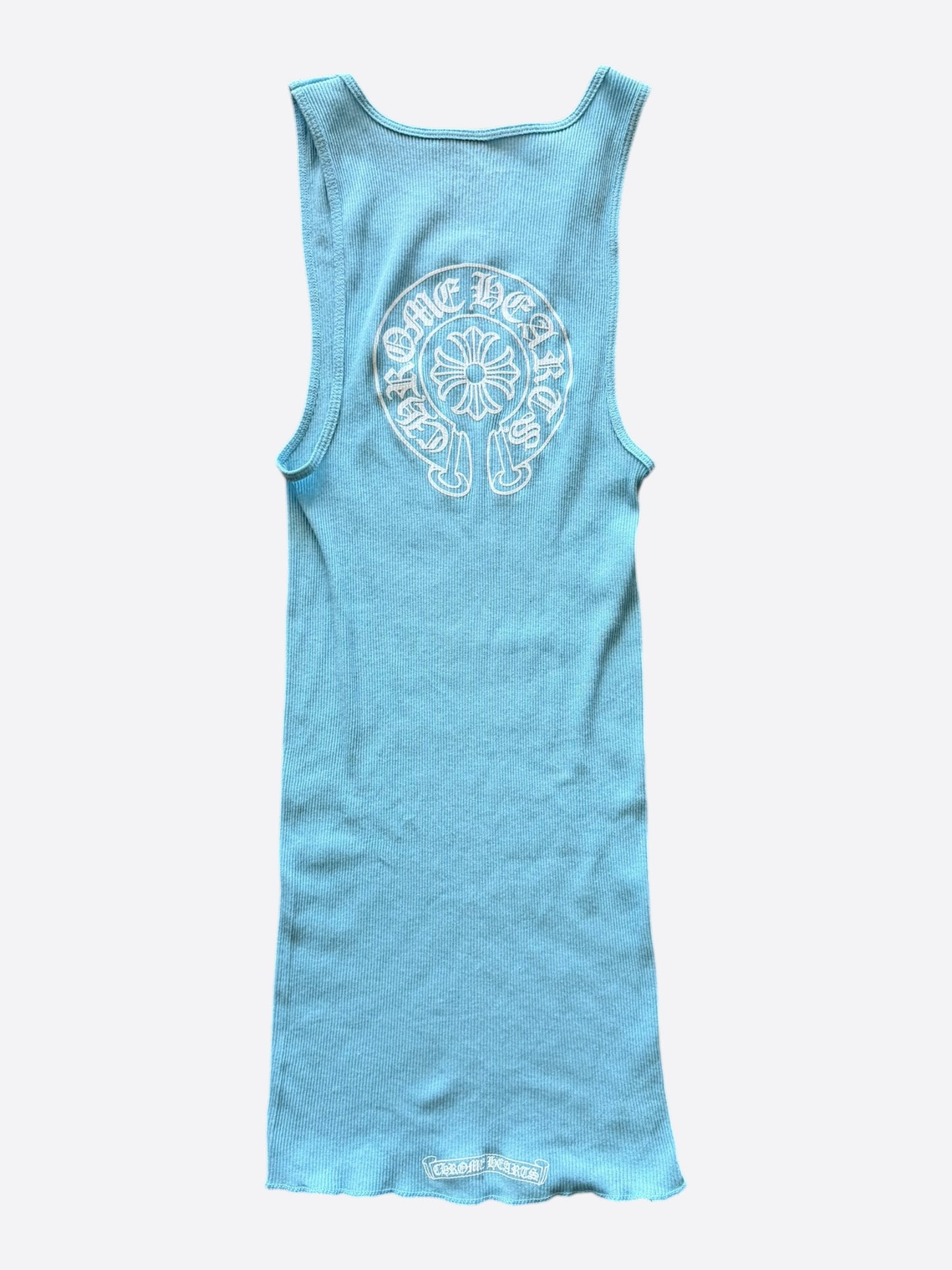 Chrome Hearts Blue & White Horseshoe Tank Top